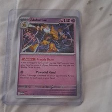 Pokémon Alakazam Rare Holo 056/132 Me01: Mega Evolution 140 HP Stage 2 TCG Card