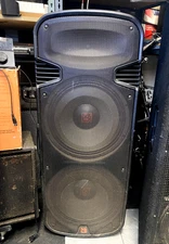 MR DJ PBX6500BAT Professional Dual Powered/Active PA Speaker Black Portable