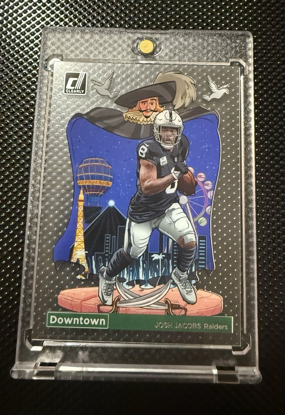2023 Panini Clearly Donruss - Downtown Josh Jacobs #20 Rare Sssp