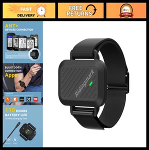 Bluetooth Heart Rate Monitor Armband, Rechargeable Fitness Tracker, IPX6 Waterpr