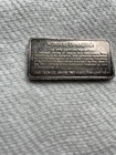 1 Troy Oz Silver Bar, Hamilton Mint 75P, Williamsburg, VA “ Wonders Of America”