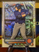 Josiah Hartshorn 2025 1st Bowman Draft Chrome Mega Box Mojo Refractor SP #BDC-21