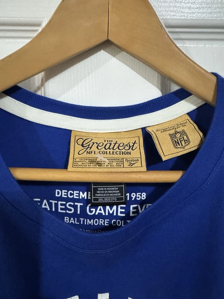 Camiseta Baltimore Colts The Greatest NFL Collection Talla 2XL Mejor Juego Ever Foto 4 de 4