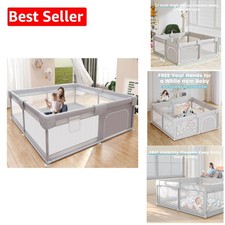 Durable and Eco-Friendly Baby Playpen 50x50 Inch for Indoor  Outdoor Fun