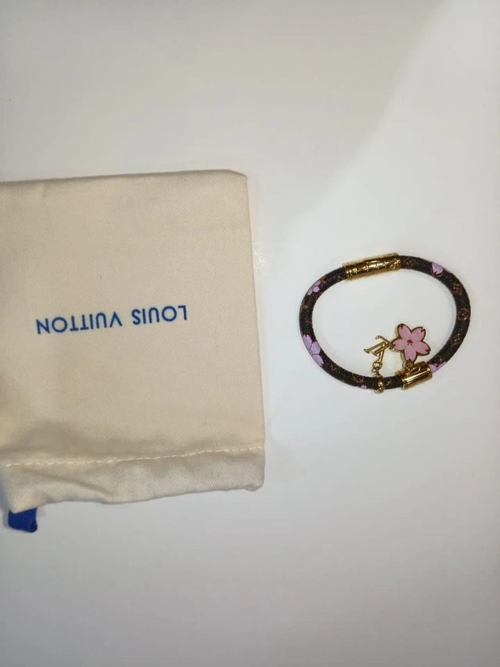 Pulseira confidencial diária autêntica Louis Vuitton marrom monograma LV - Imagem 2 de 4