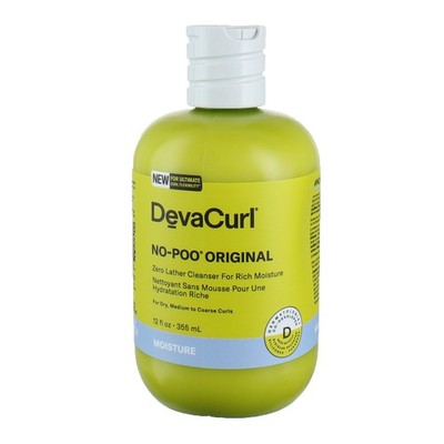 3 Pack DevaCurl No-Poo Original Lightweight Hair Cleansing Moisture, 12 fl oz