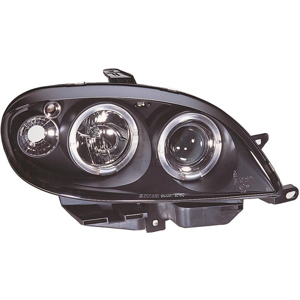 Scheinwerfersatz FüR Citroen Saxo Bj. 96-99 Angel Eyes Klar Schwarz Mit Blinker-image