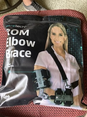 CoreTech ROM Left Elbow Brace Hinged Adjustable Stabilizer Splint NOB