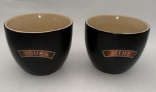 Bailey's Irish Cream Yours and Mine Mugs Cups Bowls.  READ