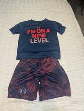 Under Armour Kids T-Shirt  Shorts Set - Size 4 GUC On A New Level