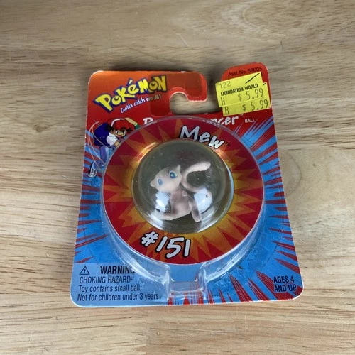 VTG Pokemon Power Bouncer Mew #151 Blisters Super Balls Hasbro 1999 New Sealed