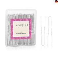 Jasverlin U-FöRmige Haarnadel Silber, Bun Haarklammern FüR Frauen Lange GroßE Bo