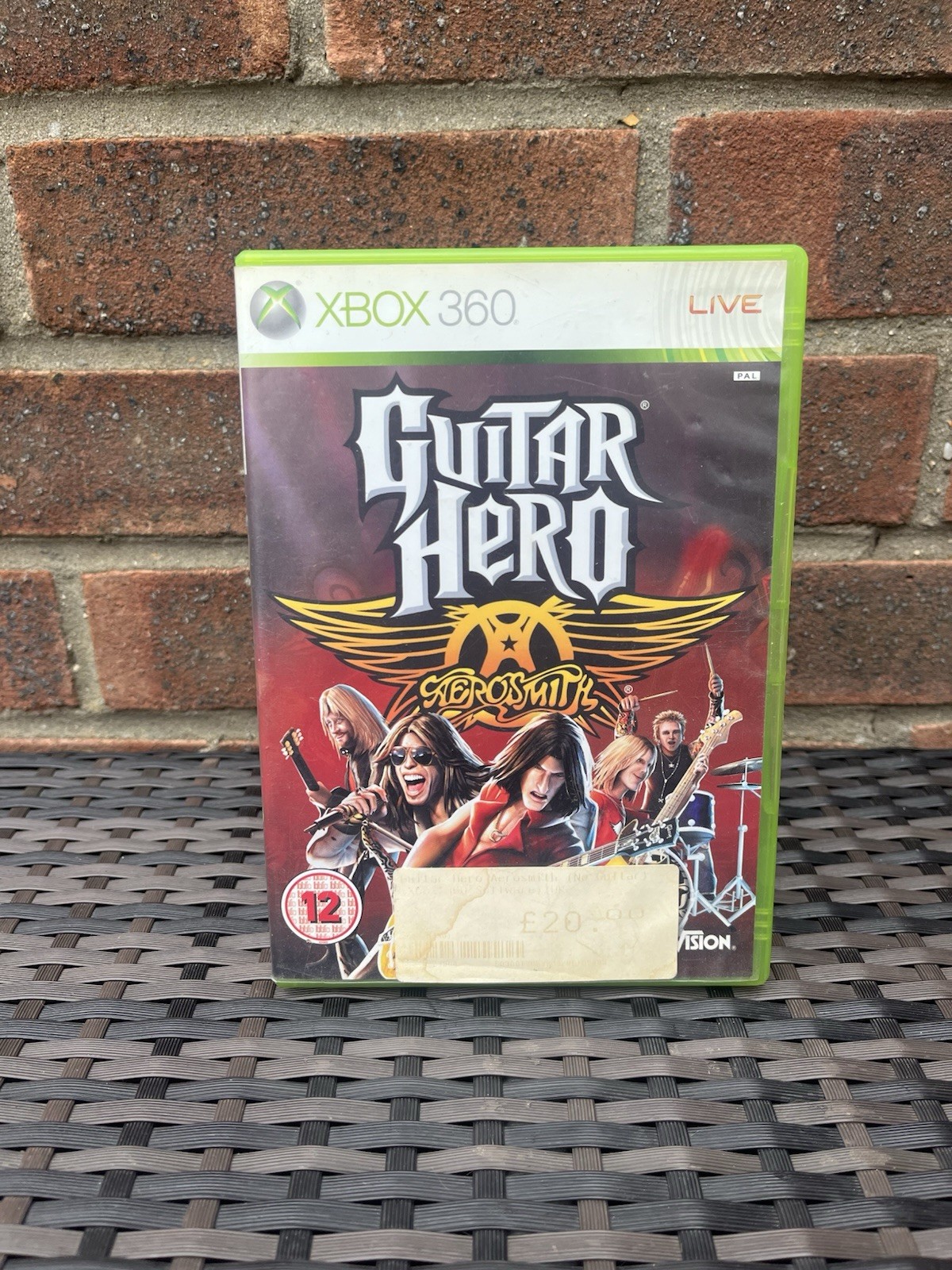 Microsoft Xbox 360 Guitar Hero Aerosmith Video Game VGC