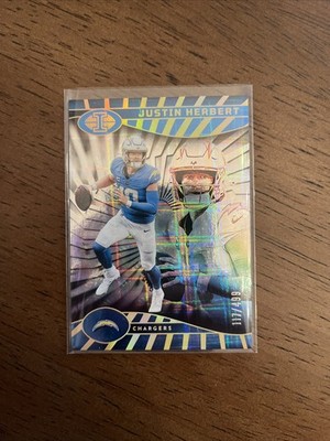 2024 Panini Illusions Justin Herbert #49 /499 Chargers Los Angeles Mirrored 