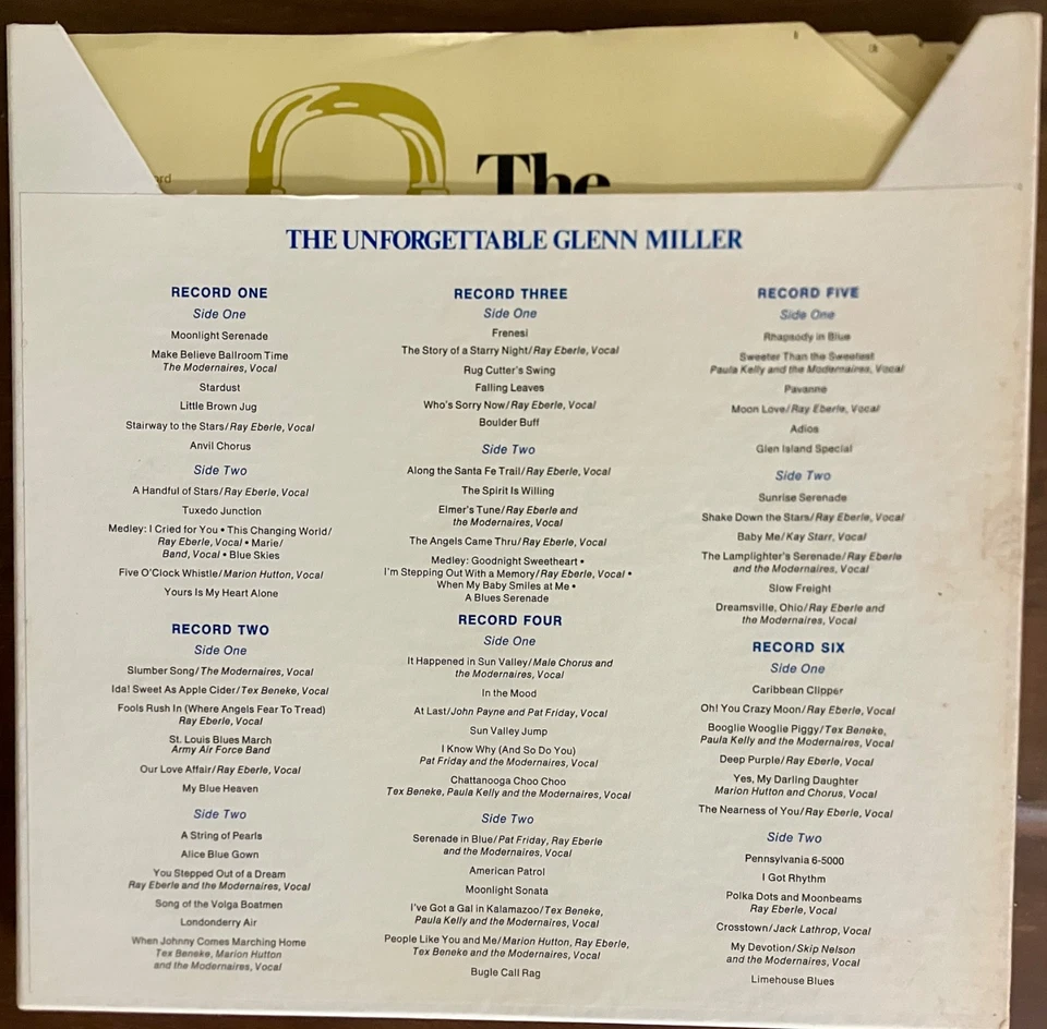 Glenn Miller "The Unforgettable Glenn Miller" Six Record Set (S VG/R VG+) Foto 3 de 4