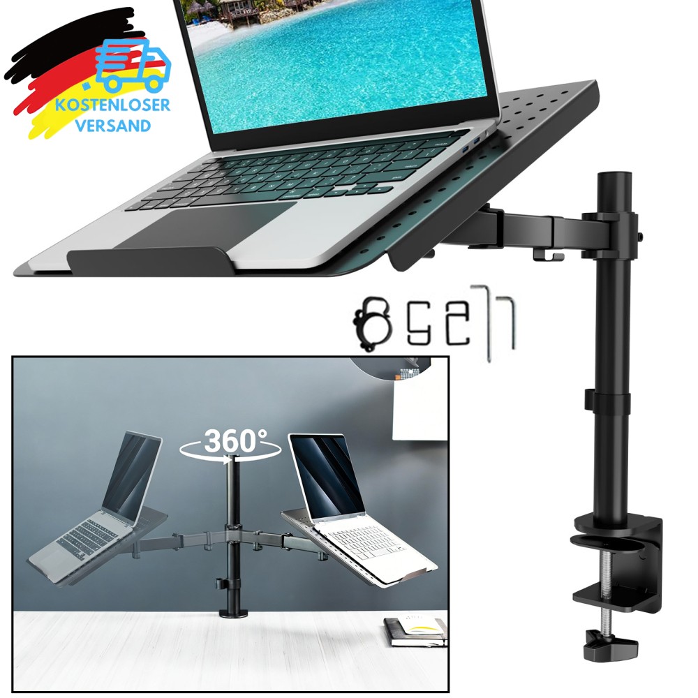 Supporto per laptop orientabile inclinabile con notebook tablet PC 13-32" supporto monitor