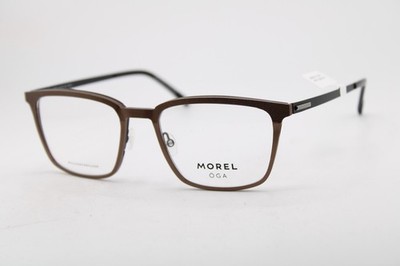 NEW MOREL OGA 10205O MG12 BROWN BLACK AUTHENTIC FRAMES EYEGLASSES 56-20