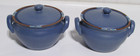 Dansk Mesa Blue Individual Onion Soup Crocks with Lids