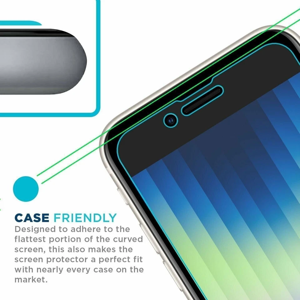 Tech Armor Ballistic Glass Screen Protector for iPhone SE 3 (2022) 4.7 3 Pack - Image 2 of 4