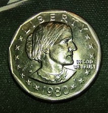 Susan B Anthony 1980 Dollar Coin (D) FG by Frank Gasparro