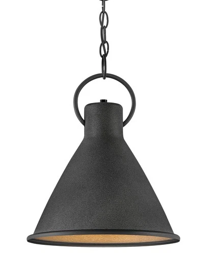 Hinkley Lighting 3557 Winnie 1 Light 12"W Pendant - Aged Zinc / Distressed Black - Picture 1 of 12