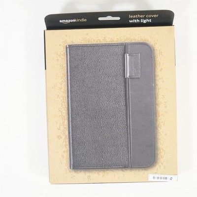 Amazon Kindle Leather Cover with LED Light for 6'' Keyboard 2nd Generation Black