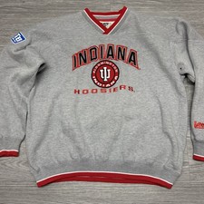 Vintage 90s Indiana Hoosiers Lee Sport Crewneck Sweatshirt Embroidered Sz Large