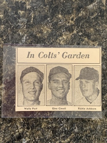 Wally Post Richie Ashburn Gino Cimoli Colt 45s 1961 Sporting News Baseball Panel