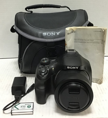 (MA3) Sony CyberShot DSC-HX400V 20.4MP Zoom Camera w/ Bag, 1 Battery, Manual