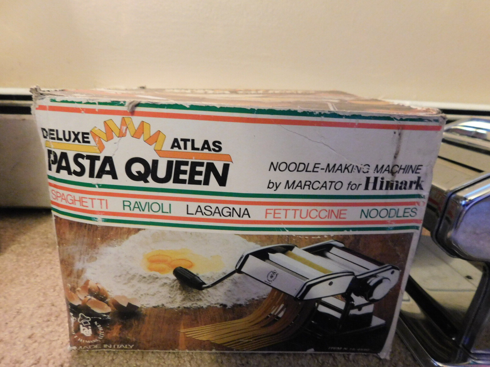 Deluxe Atlas Pasta Queen Marcato Himark Made In Italy 154590 Noodle