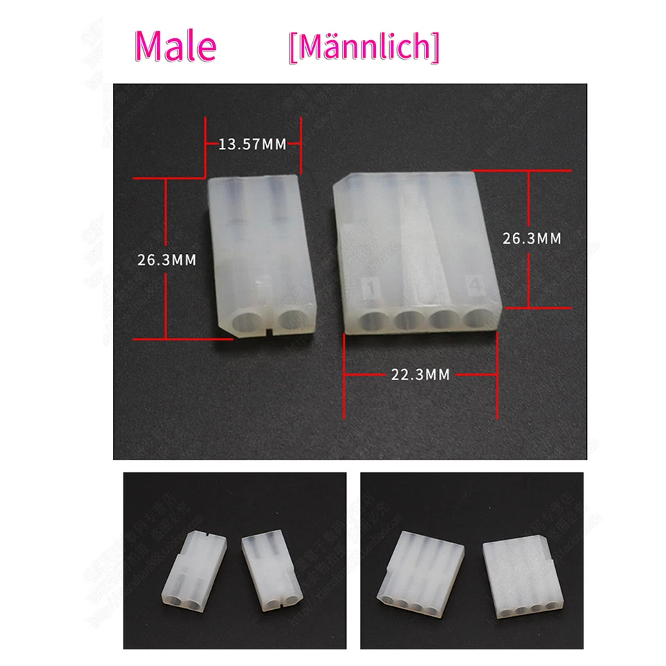 2Pin 4 Way Electrical Plug Housing Connector For Honda Car Motorcycle Automotive - Image 3 of 4