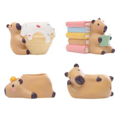 Small Capybara Flower Pot Flower Storage Container Gift Novelty Adorable