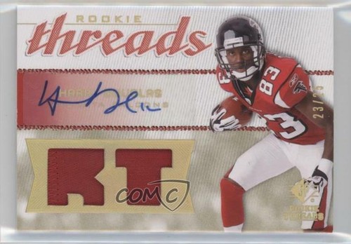 2008 SP Threads Position HoloGold 25 Harry Douglas RPA Rookie Patch 