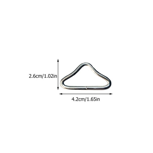 40 Pcs Iron Triangle Ring Child Mesh acheter Cloth Buckle Trampoline Rings
