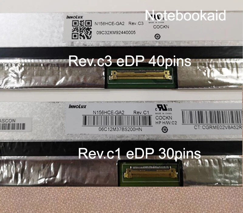 120hz 15.6"LCD Screen Exact N156HCE-GA2 Rev.c3 1080p FHD 72% NTSC eDP 40pins  - Image 3 of 4