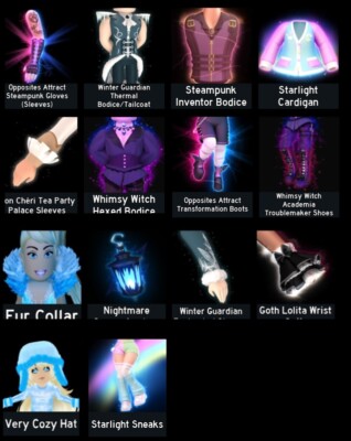 Royale High Inventory (High Demand Items and RARE Items)
