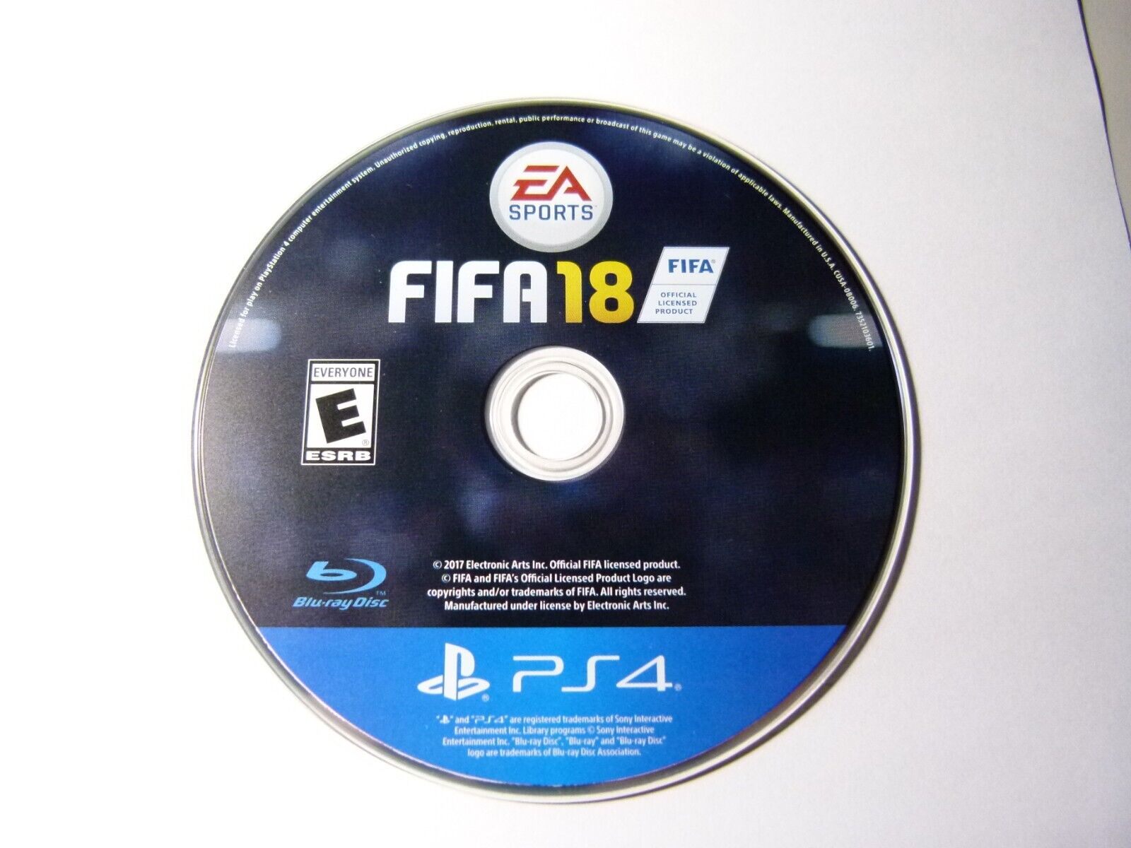 ps4 FIFA 18 Soccer Game REGION FREE (Works On NTSC Consoles) PAL UK PS5