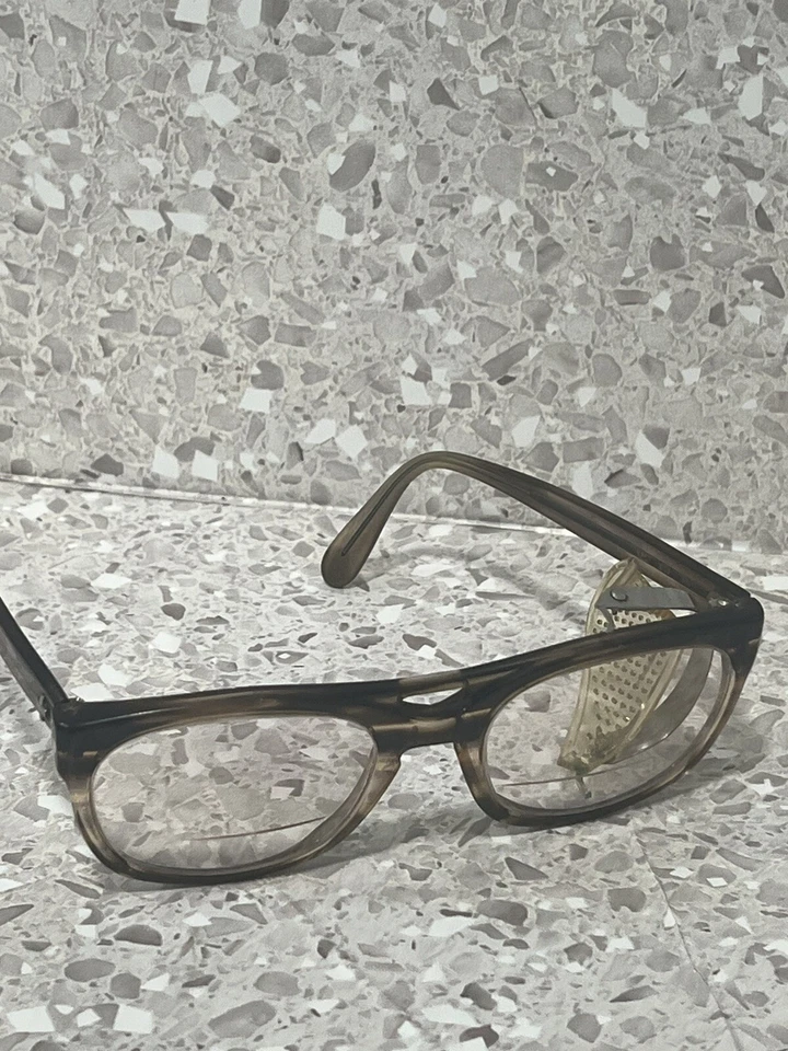 Gafas de seguridad vintage Steampunk faltan tornillo + parte inferior tiene pequeño aumento Foto 4 de 4