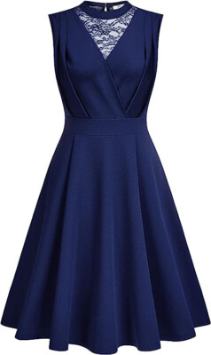NWT $48 NAVY BLUE SZ LARGE MISSMAY stretch floral Lace Inset Sleeveless Dress | eBay NWT $48 NAVY BLUE SZ LARGE MISSMAY stretch floral Lace Inset Sleeveless Dress | eBay