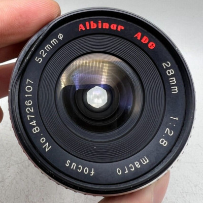 Albinar ADG Macro 28mm f2.8 Minolta MD Mount Lens For SLR / Mirrorless Camera