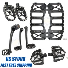 Foot Pegs Floorboards Kit Brake Arm Lever Pegs For Harley Road King Street Glide