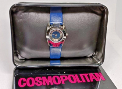 COSMOPOLITAN HEARST Ladies Silver Tone Blue Strap Quartz  display picture 1