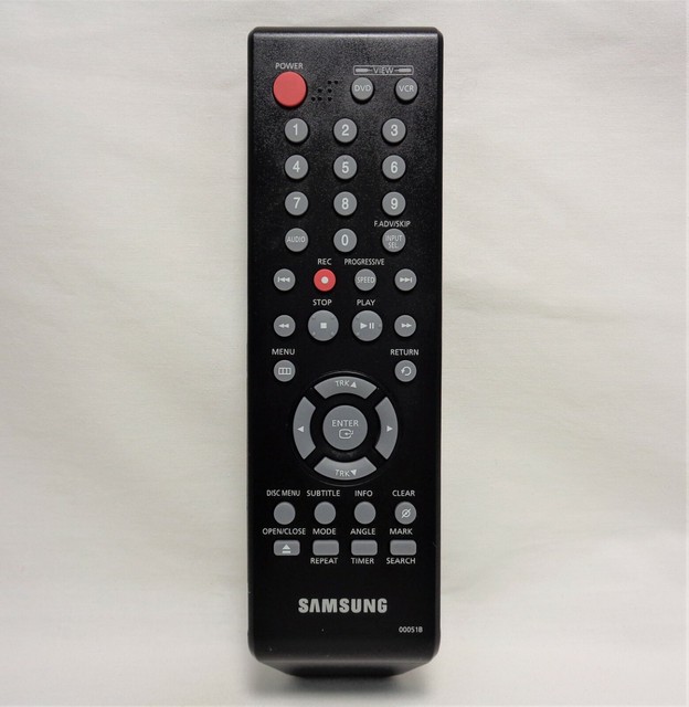 Samsung 00051b Factory Original Dvd/vcr Combo Remote for Dvdv6700 for