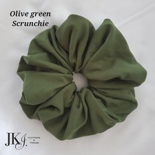 Scrunchie Hair tie Olive green New Handmade