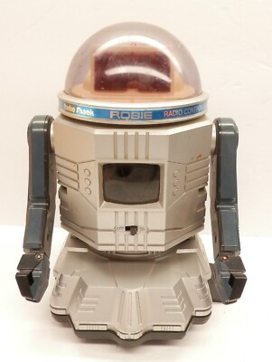 Vintage Radio Shack Robie The Robot (NO REMOTE!) Silver Color About 9'' Tall