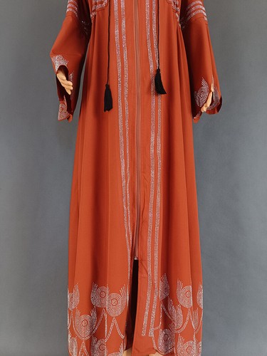 Muslim Zipper Kaftan Abaya Dubai Women Long Dress Evening Party Robe Prom Gown - Foto 10 di 41