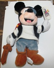 Disneyland Pirate Mickey Mouse 9" Bean Bag Plush Doll