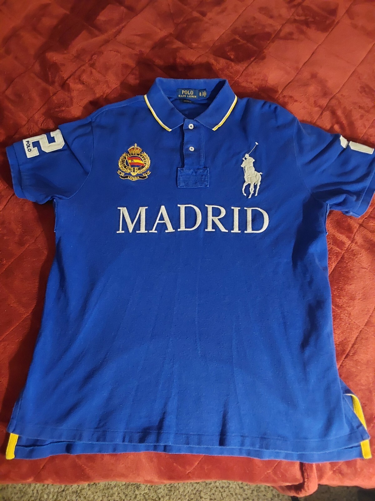 Купить Polo Ralph Lauren Blue Vintage Chief Keef Madrid Shirt