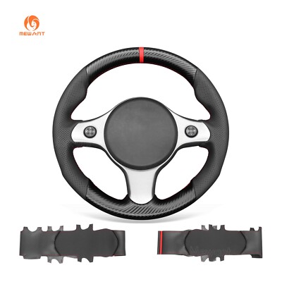 MEWANT Real Leather Steering Wheel Cover for Alfa Romeo 159 TI Brera 2006-2011
