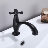 Zxc 9504C Retro Standventil Kaltwasser Bad Armatur Nostalgie Wasserhahn Schwarz